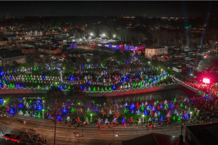 Image of Comstock Park during Christmas time