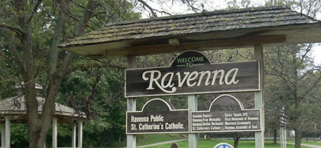 Picture of Ravenna village welcome sign