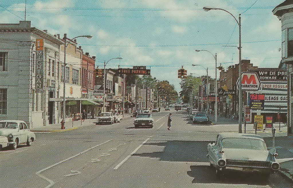 Image of zeeland mi downtown in the 1950s